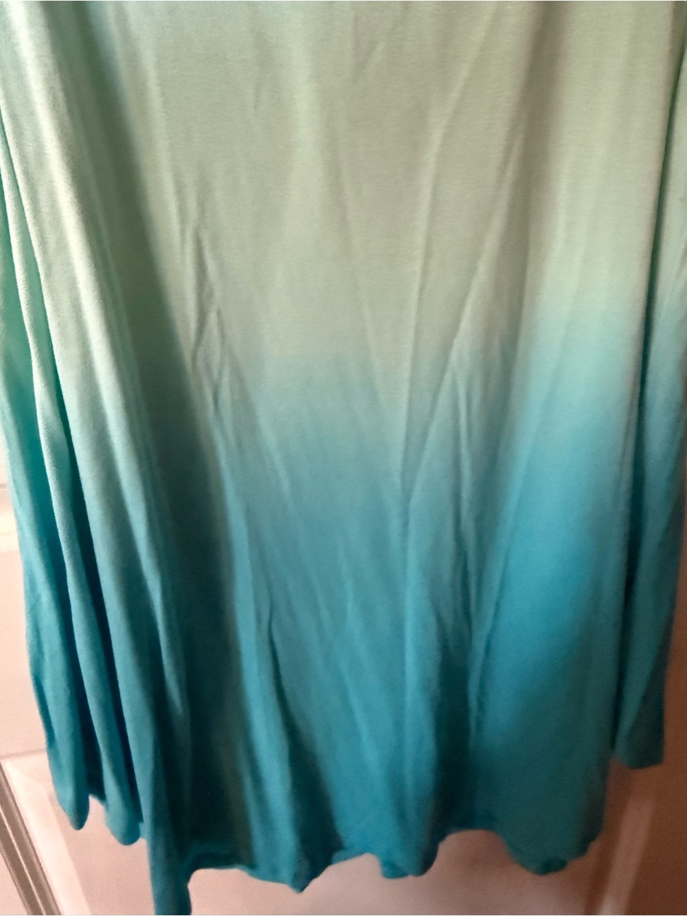 Lane Bryant Mint-to-Teal Ombre swing Tank - Picture 3 of 5